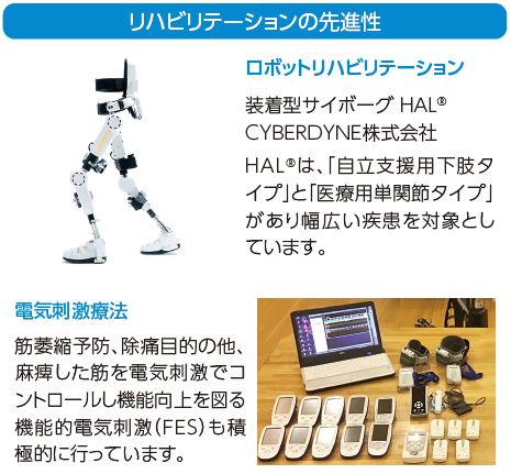 リハビリテーションの先進性